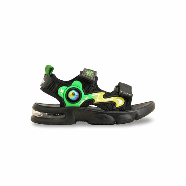 Boys Black Casual Sandal KD9974