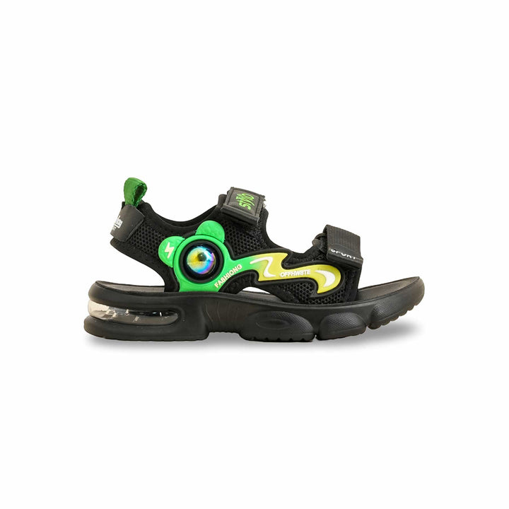 Boys Black Casual Sandal KD9974