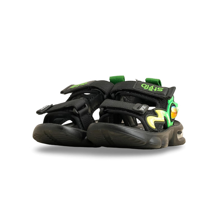 Boys Black Casual Sandal KD9974