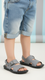 Boys Grey Formal Sandal KD9980