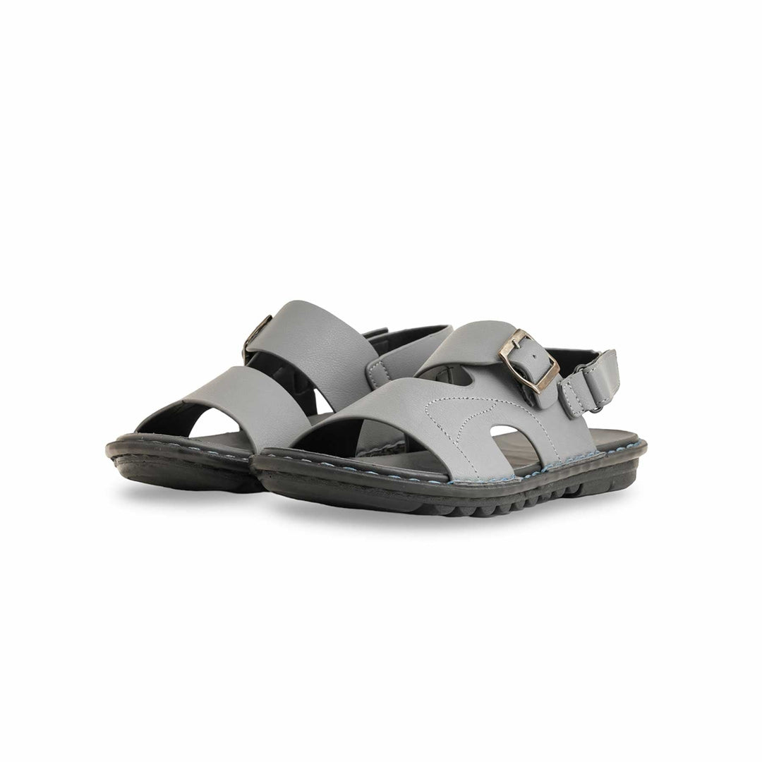 Boys Grey Formal Sandal KD9980