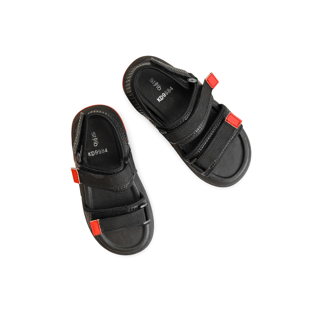 Boys Black Casual Sandal KD9984