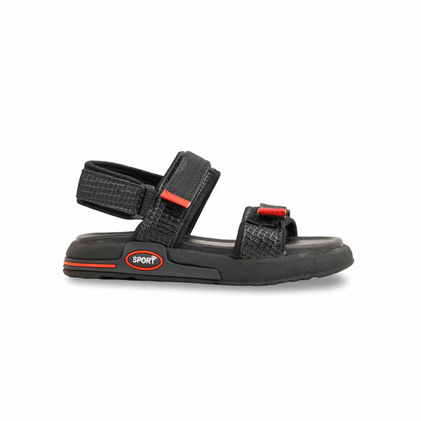 Boys Black Casual Sandal KD9984