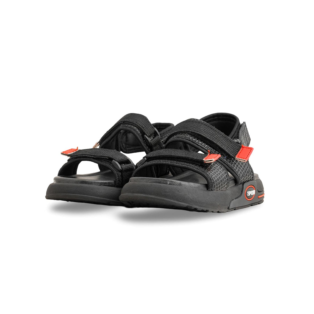 Boys Black Casual Sandal KD9984