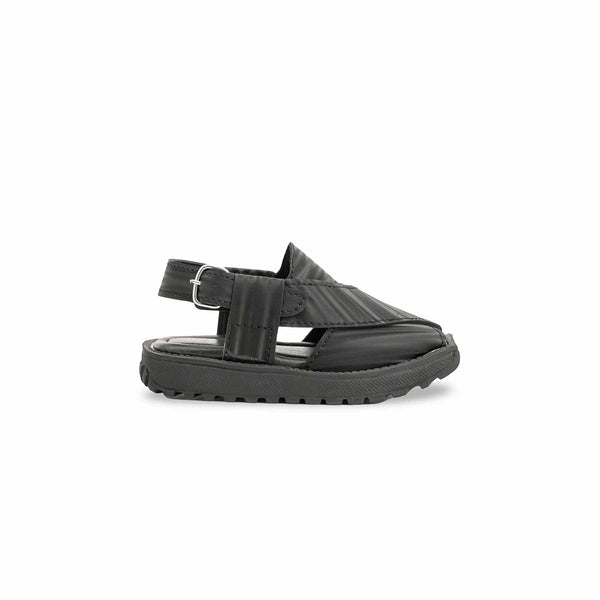 Boys Black Peshawari Chappal KD9994