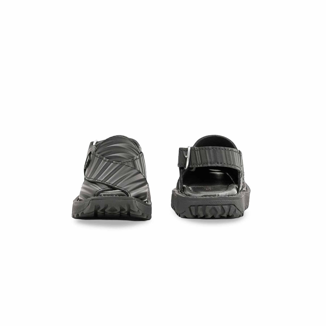 Boys Black Peshawari Chappal KD9994