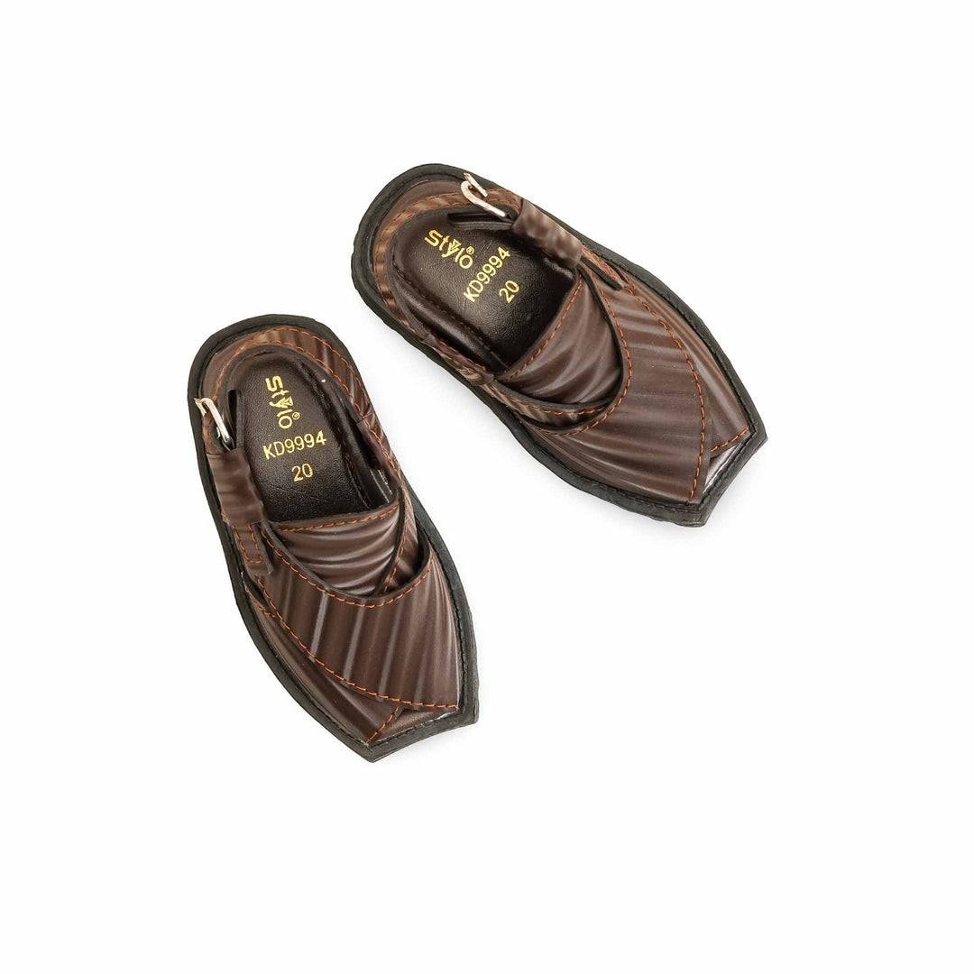 Boys Brown Peshawari Chappal KD9994