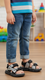 Boys Black Casual Sandal KD9997