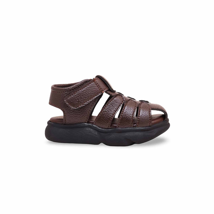 Boys Brown Formal Sandal KD9998