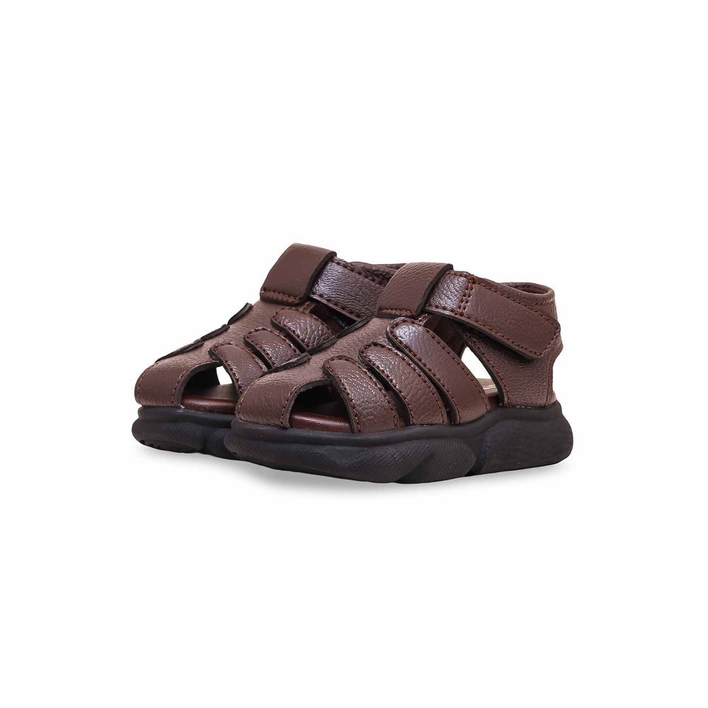 Boys Brown Formal Sandal KD9998