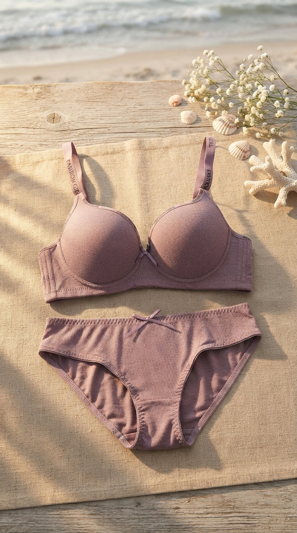 Brick Padded Bra Set For Women LB2086