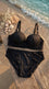 Black Padded Bra Set For Women LB2092
