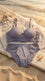 Blue Padded Bra Set For Women LB2092