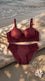 Red Padded Bra Set For Women LB2092