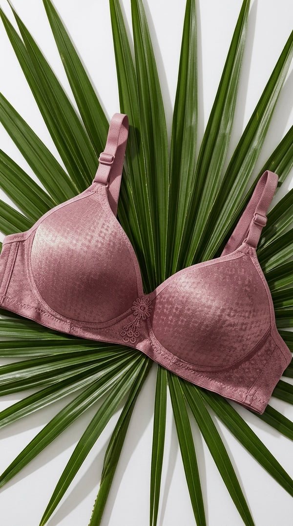 Pink Cotton Padded Bra For Women LB5002