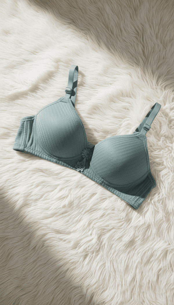 Green Cotton Bra For Women LB5002