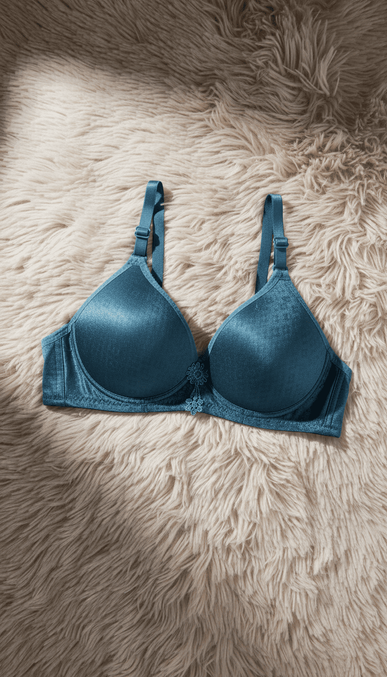 Blue Cotton Bra For Women LB5002