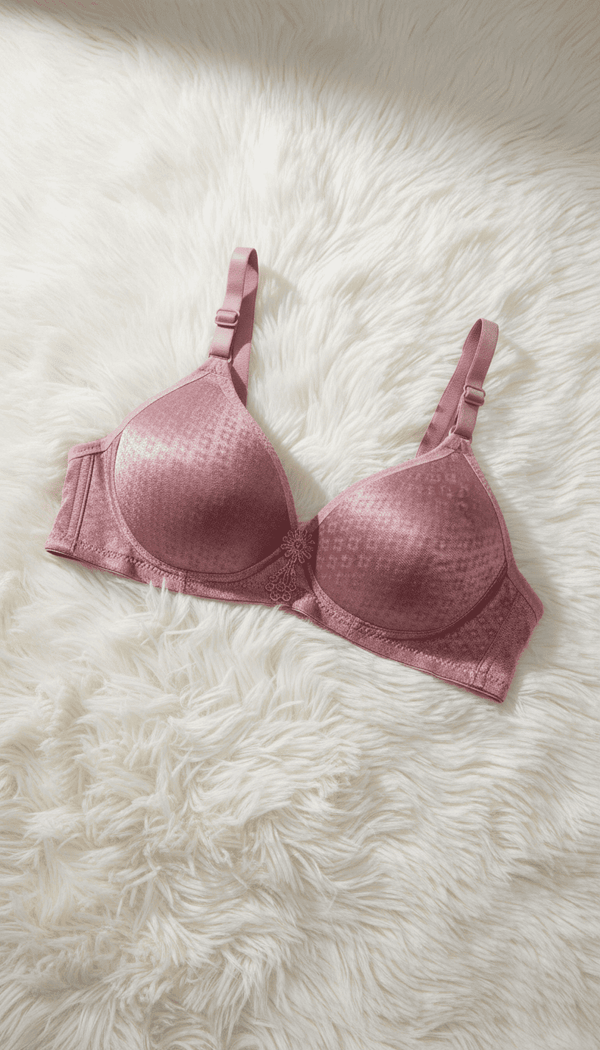 Pink Cotton Bra For Women LB5002