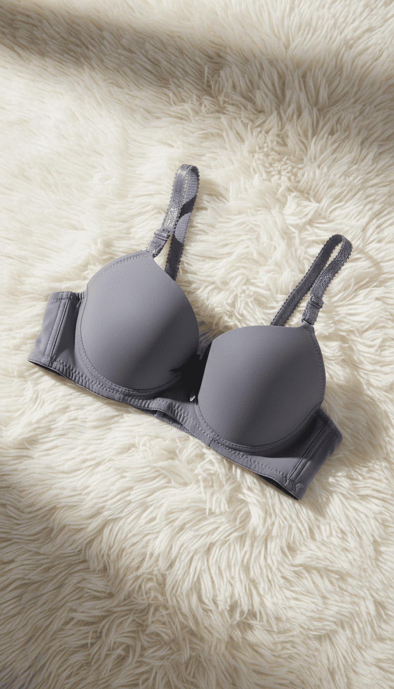 Grey Cotton Bra For Women LB5004