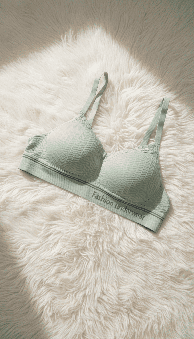 Green Cotton Bra For Women LB5005