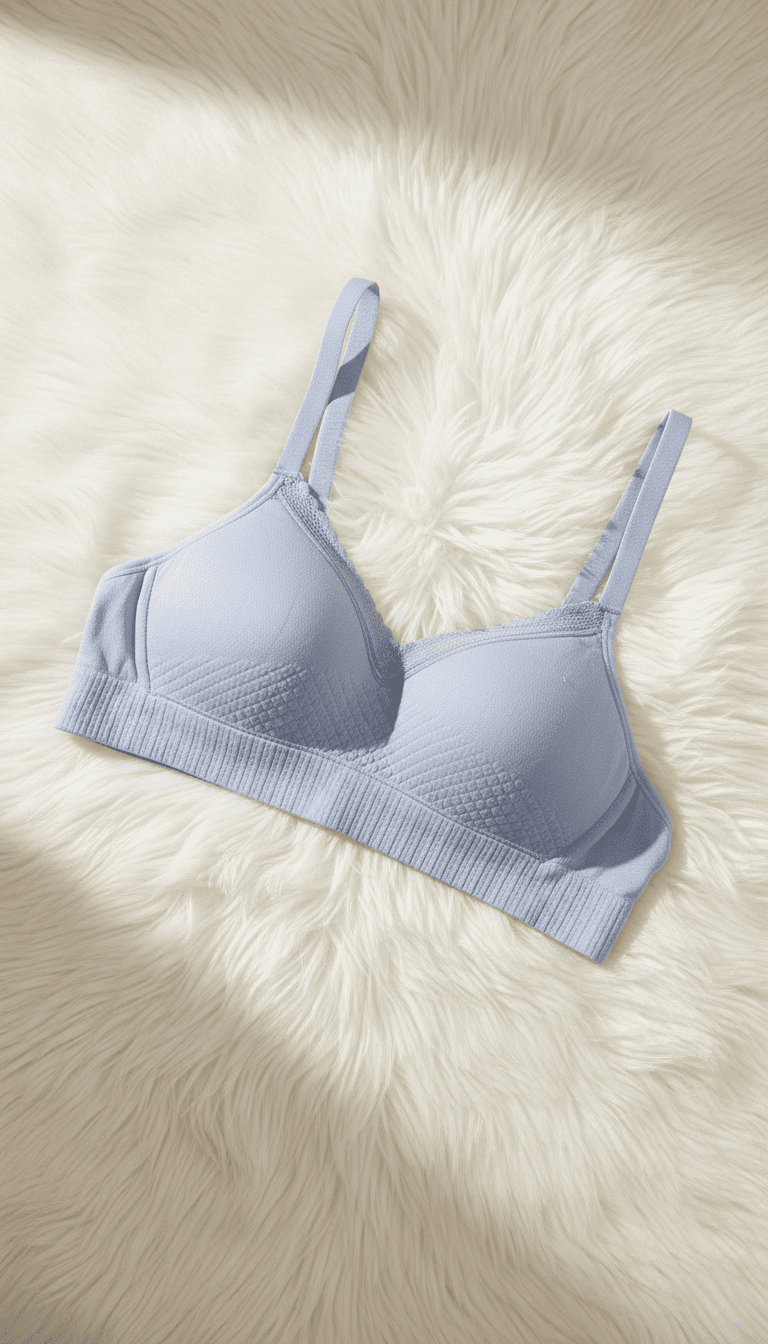 Blue Cotton Bra For Women LB5005