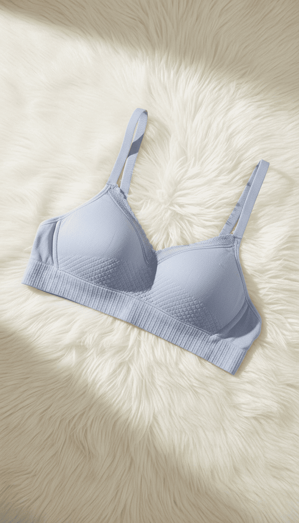 Blue Cotton Bra For Women LB5005