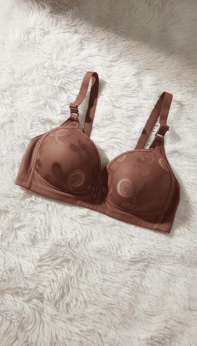 Orange Cotton Bra For Women LB5006