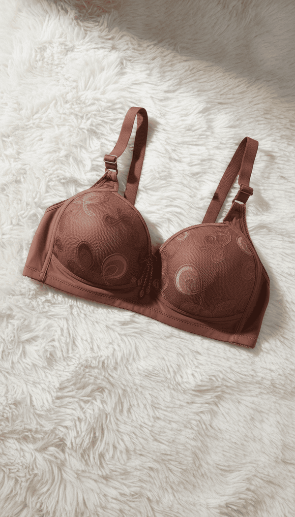 Orange Cotton Bra For Women LB5006