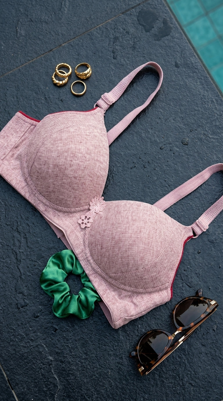 Pink Padded Bra For Women LB5013