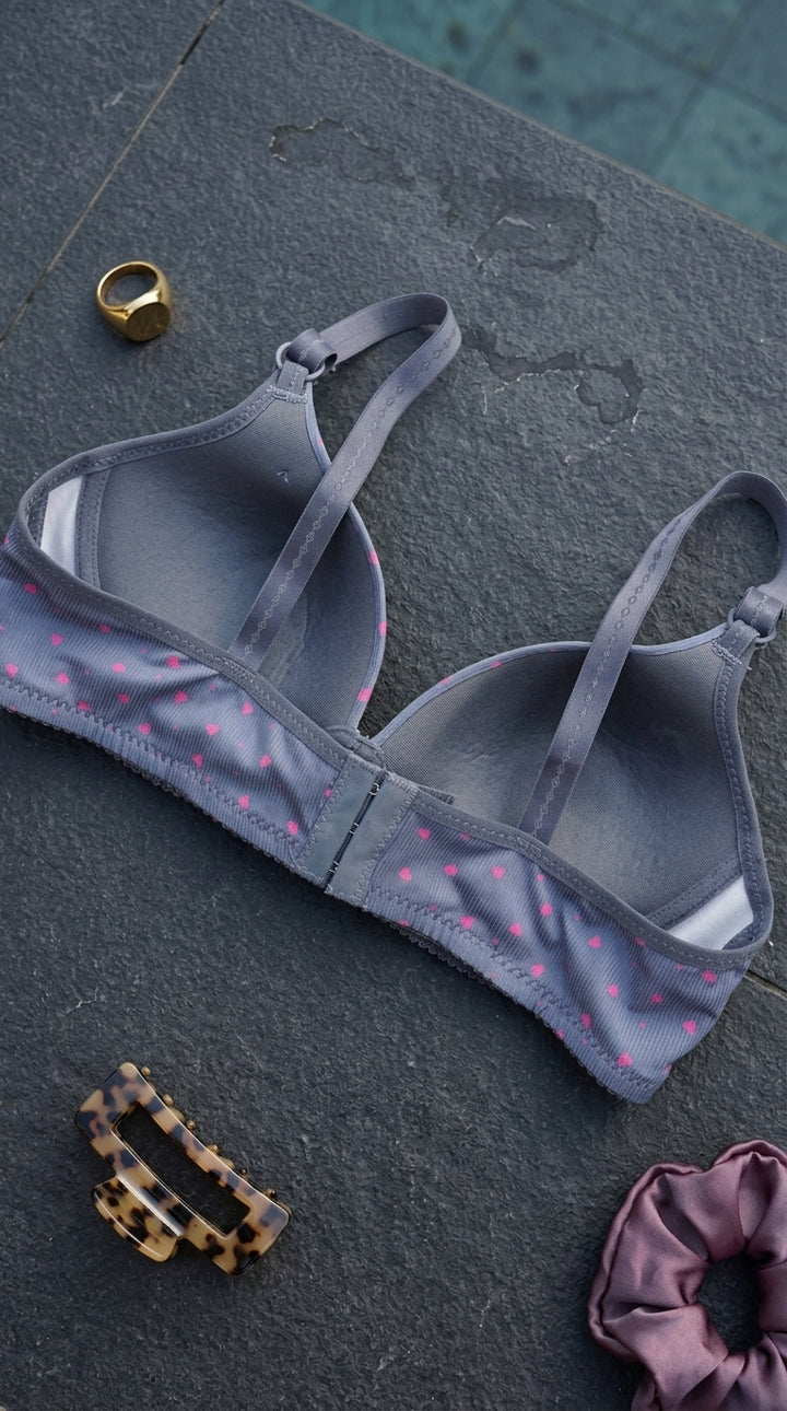 Grey Padded Bra For Women LB5018