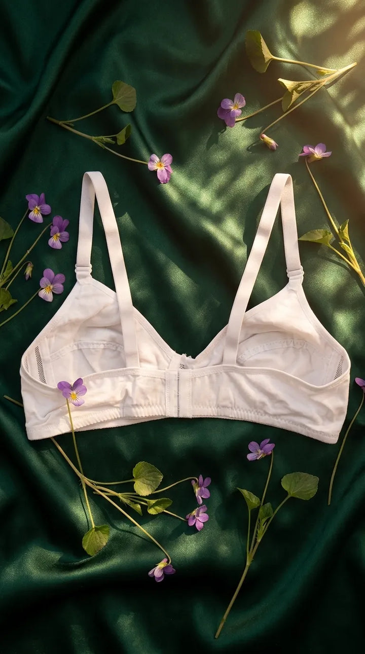 White Cotton Bra For Women LB5050