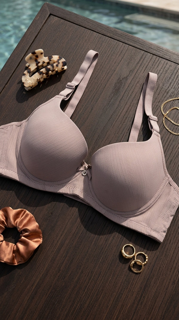 Tea Pink Padded Bra For Women LB5237B1