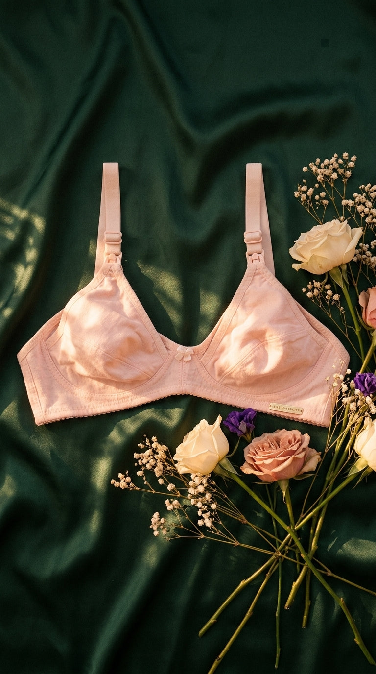 Peach Cotton Bra For Women LB5266