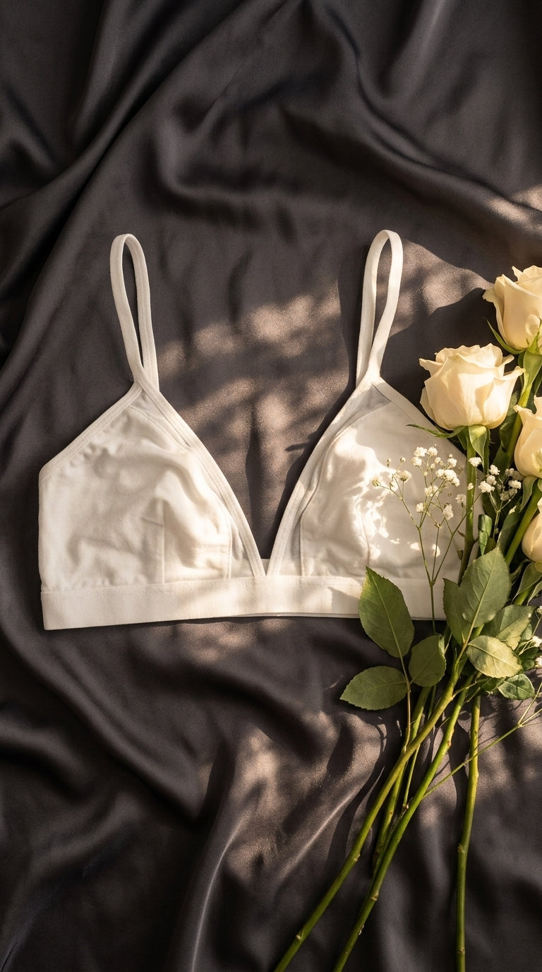 White Cotton Bra For Women LB5367