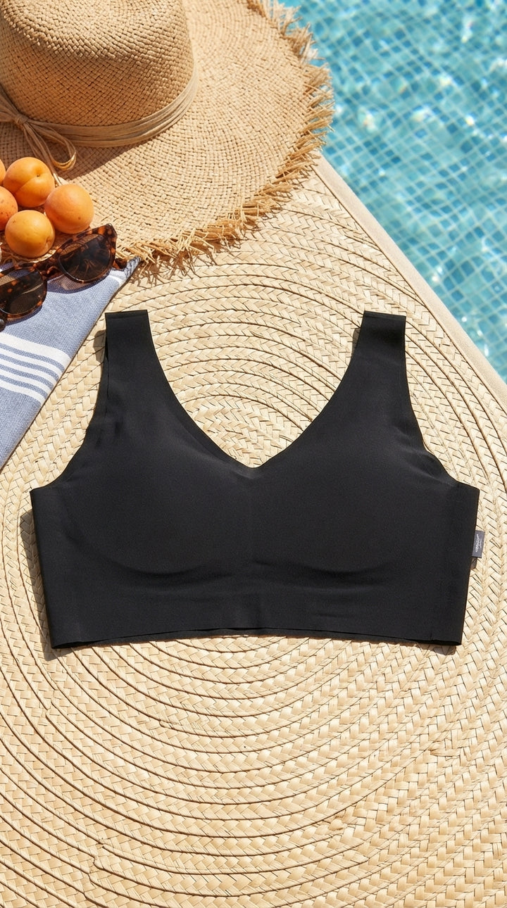 Black Seamless Bra For Women LB5373