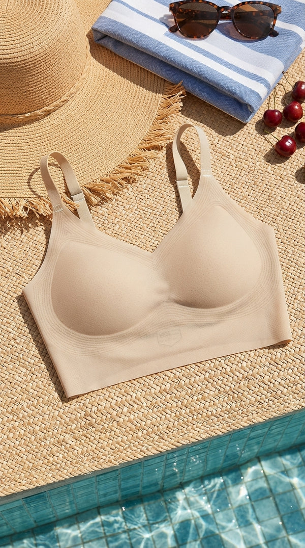 Green Seamless Bra For Women LB5376