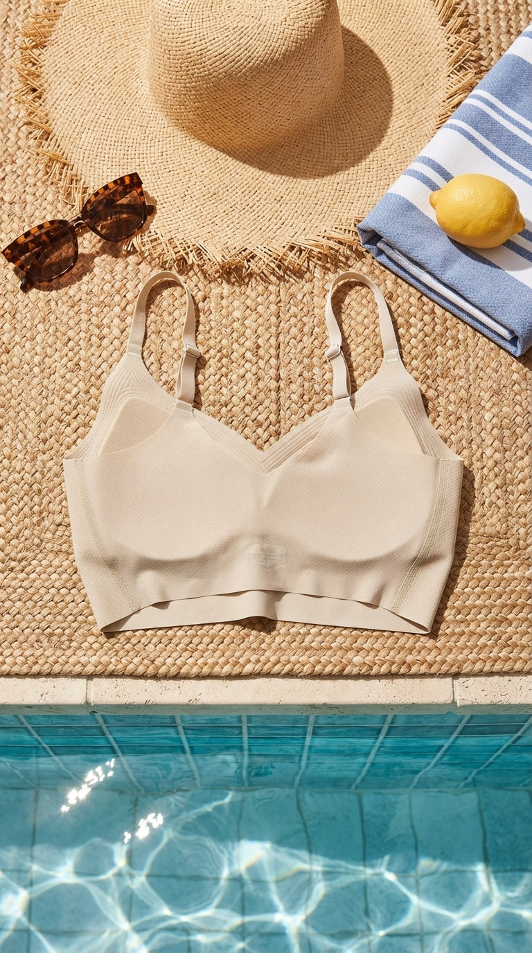 Green Seamless Bra For Women LB5376