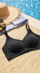 Black Seamless Bra For Women LB5377