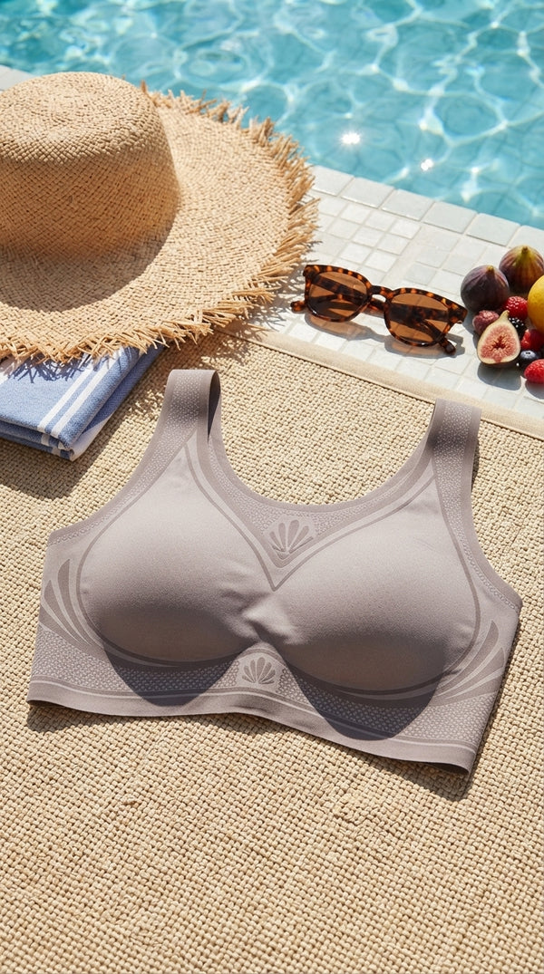 Grey Seamless Bra For Women LB5379