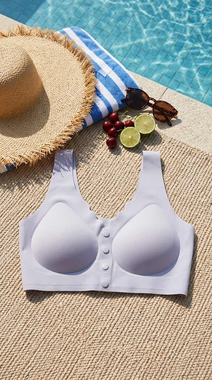 Grey Seamless Bra For Women LB5380