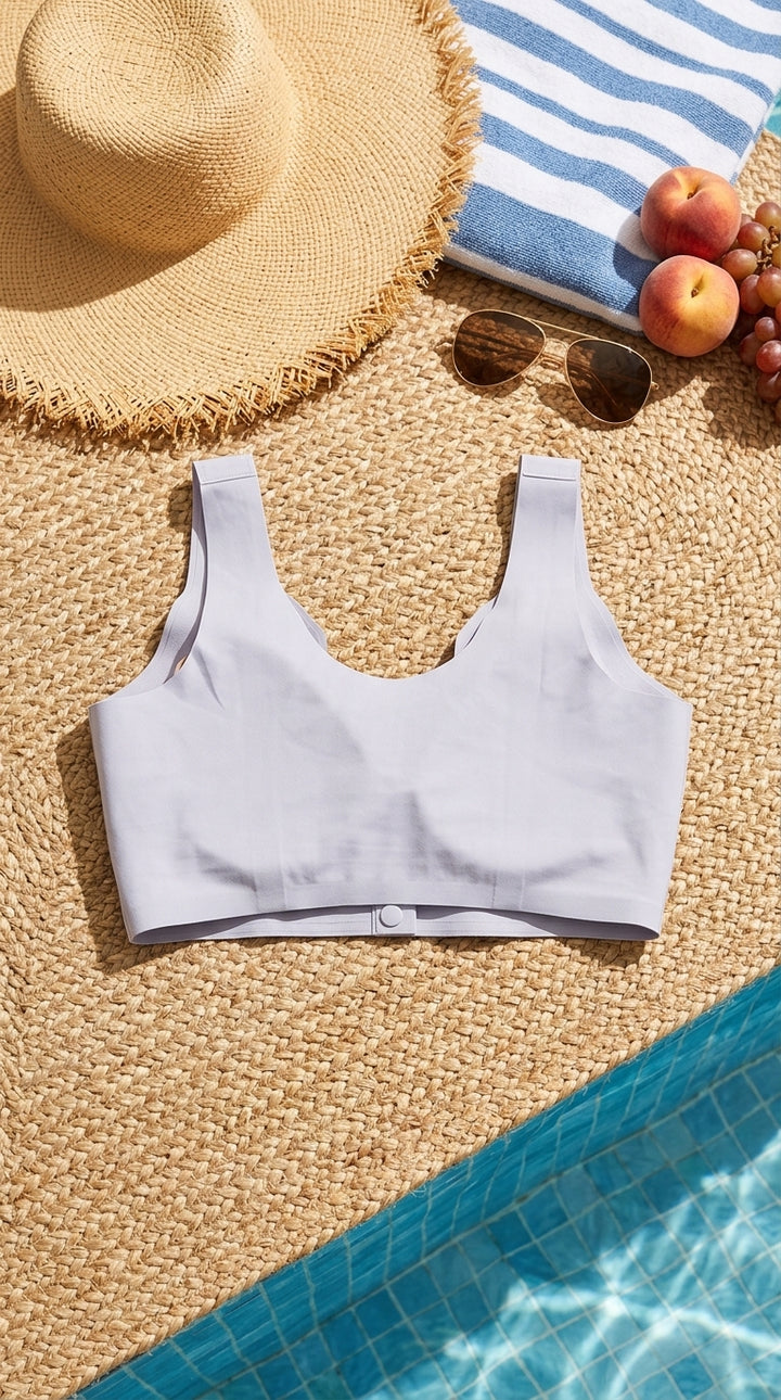 Grey Seamless Bra For Women LB5380