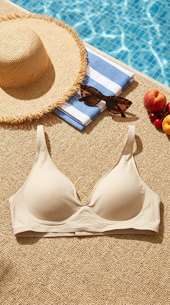 Green Seamless Bra For Women LB5382