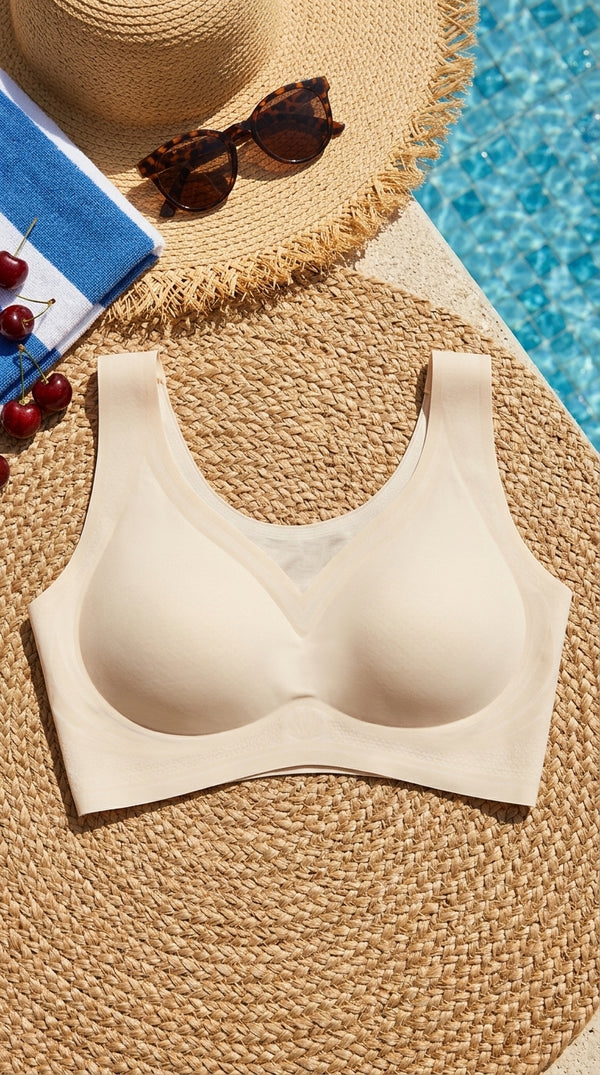 White Seamless Bra For Women LB5383