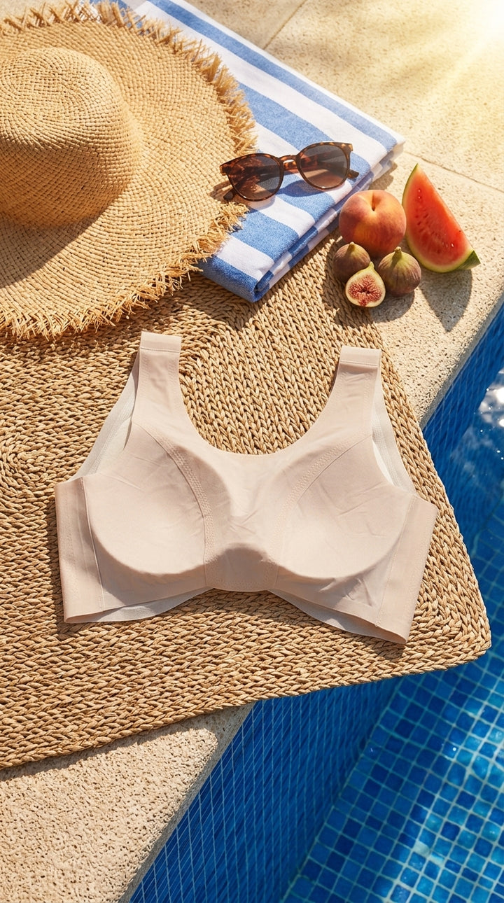 Pink Seamless Bra For Women LB5383