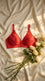 Red Cotton Bra For Women LB5409