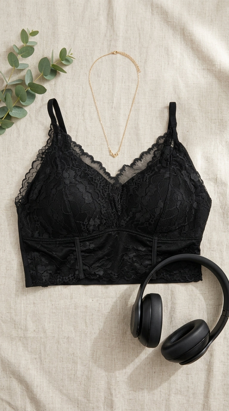 Black Bralette For Women LB5434