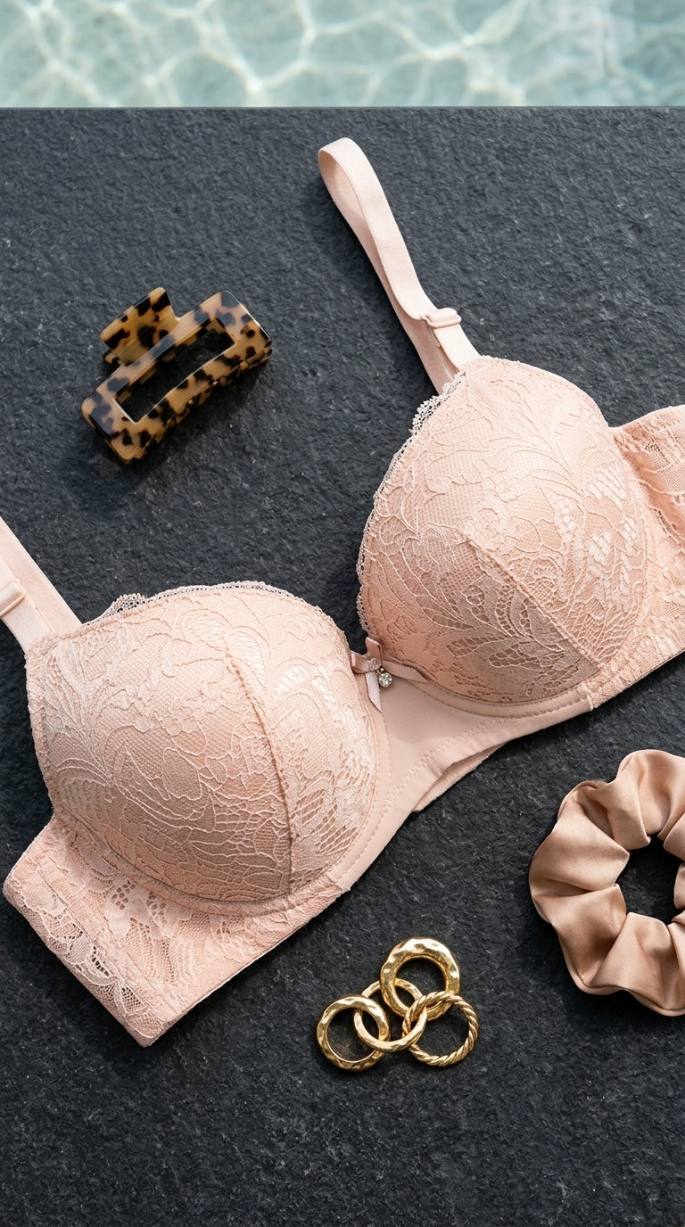 Nude Pink Push-Up Bra For Women LB5435