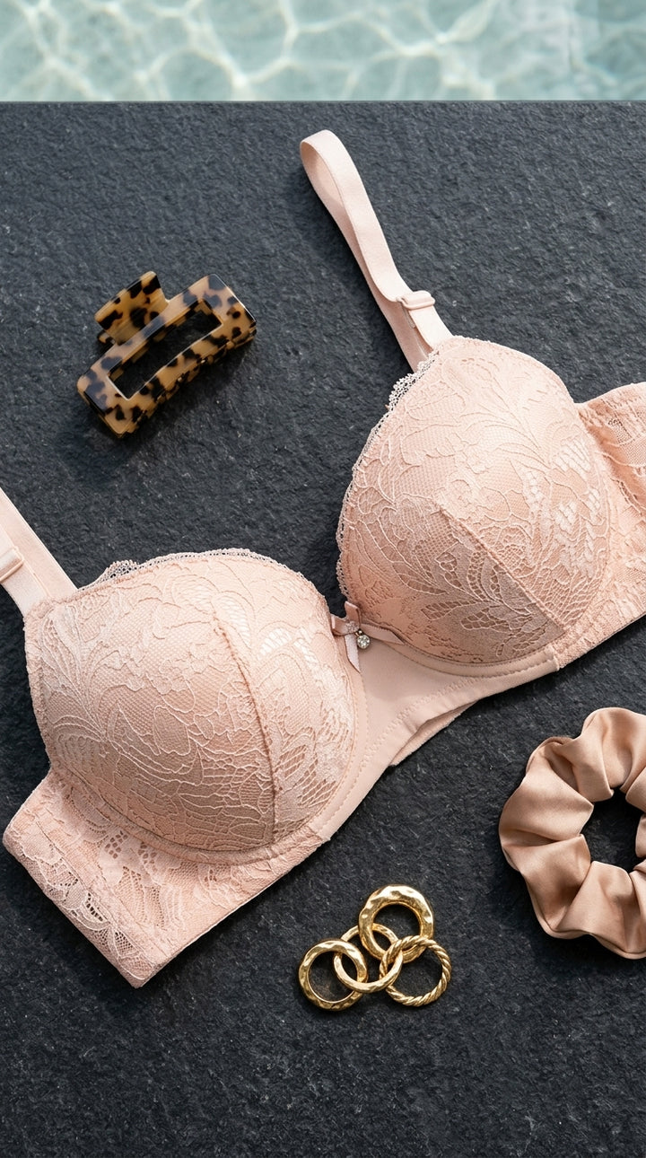 Nude Pink Push-Up Bra For Women LB5435