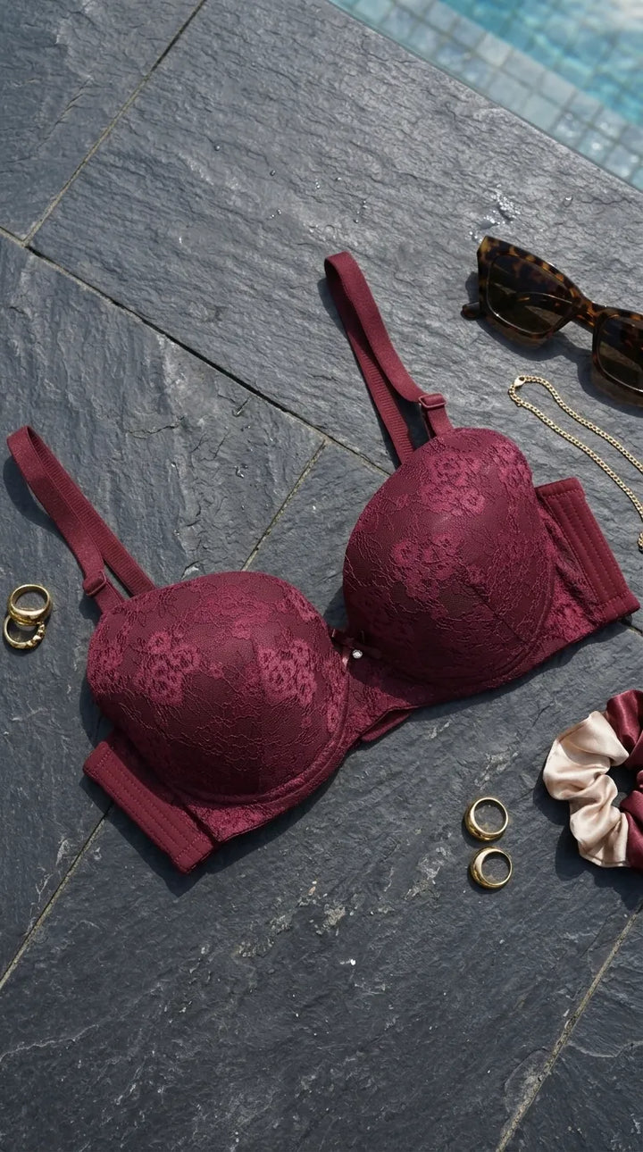 Red Push-Up Bra For Women LB5437