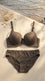 Dk Grey Padded Bra Set For Women LB5445